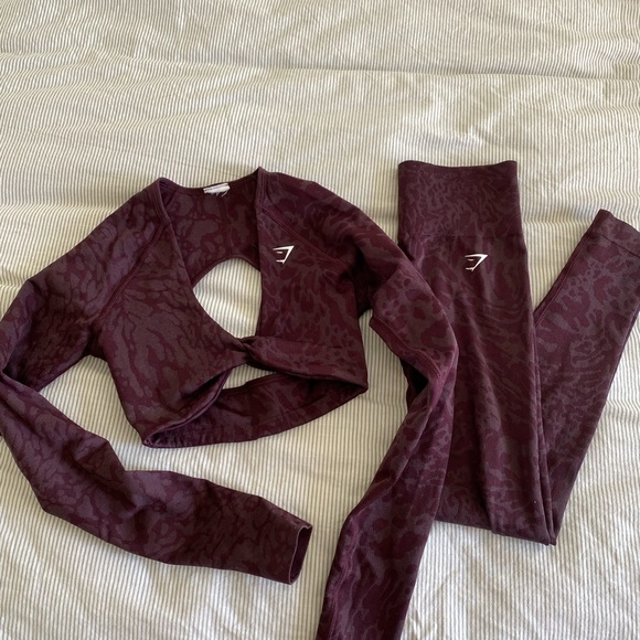 Gymshark Tops - Women's Burgundy activewear top